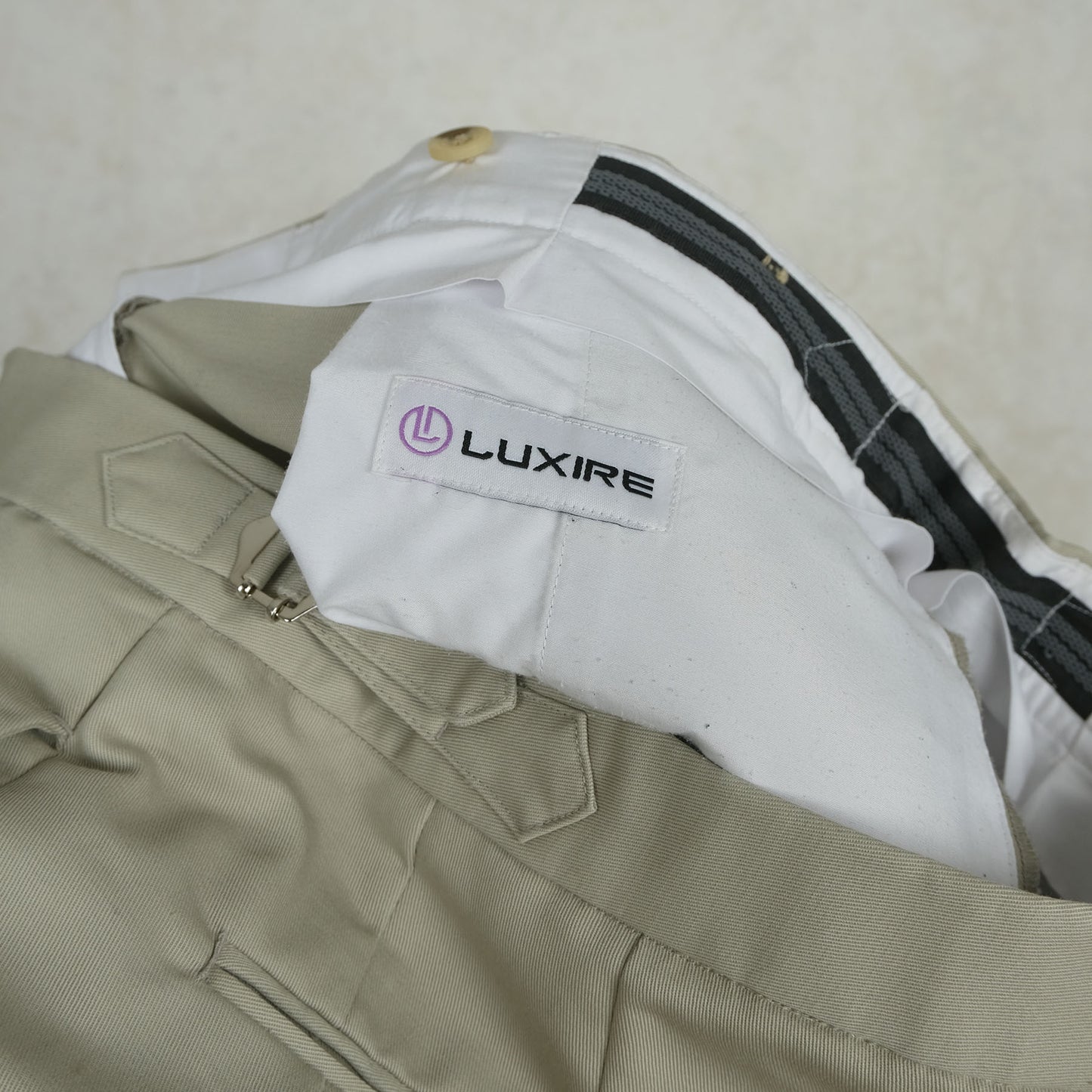 Luxire, bespoke cotton chinos, size 34''