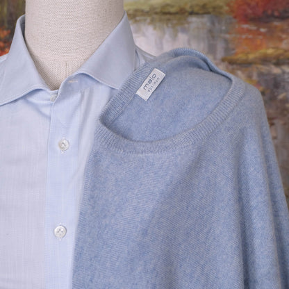 Malo, vaaleansininen neule, koko XXL, upeaa kashmirvillaa