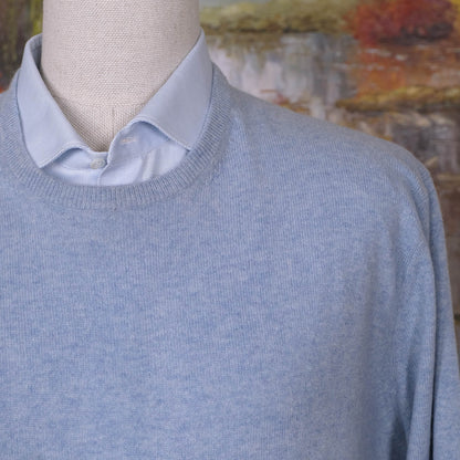 Malo, vaaleansininen neule, koko XXL, upeaa kashmirvillaa