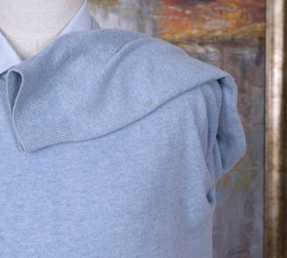 Malo, vaaleansininen neule, koko XXL, upeaa kashmirvillaa