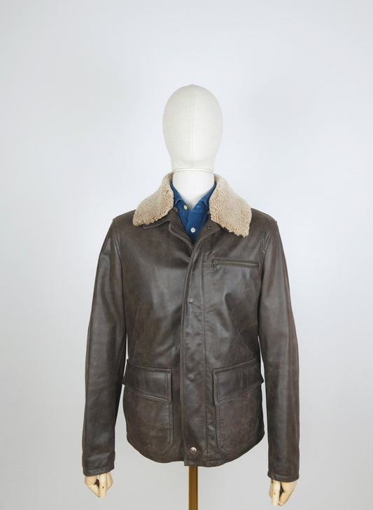 Marlboro Classics, brown bomber jacket, size L, slim, RRP 599 e