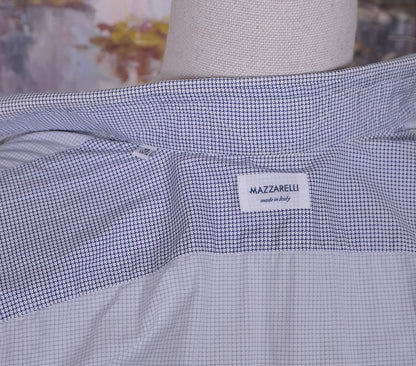 Mazzarelli, sininen kauluspaita, koko 40, harvinainen tähtikuvio