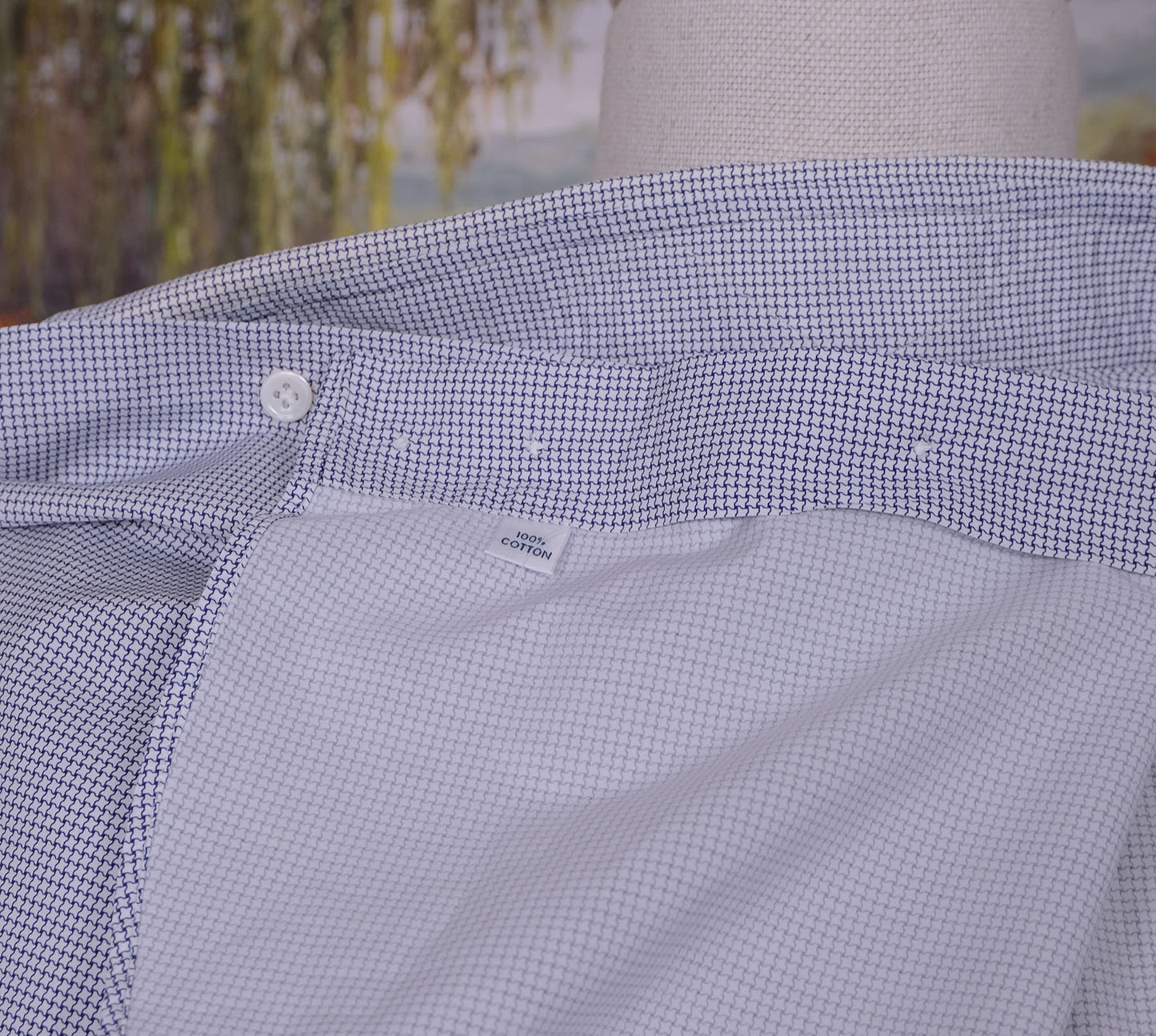 Mazzarelli, sininen kauluspaita, koko 40, harvinainen tähtikuvio