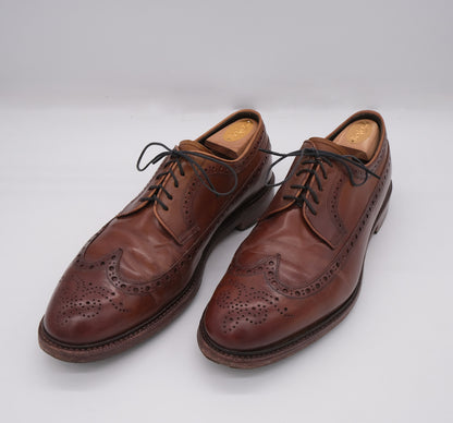 Meermin, brogue-kengät, koko 44.5, kumipohja, shell cordovan