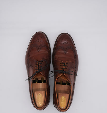 Meermin, brogue-kengät, koko 44.5, kumipohja, shell cordovan