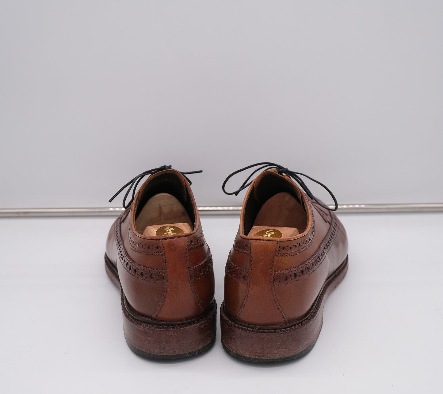 Meermin, brogue-kengät, koko 44.5, kumipohja, shell cordovan