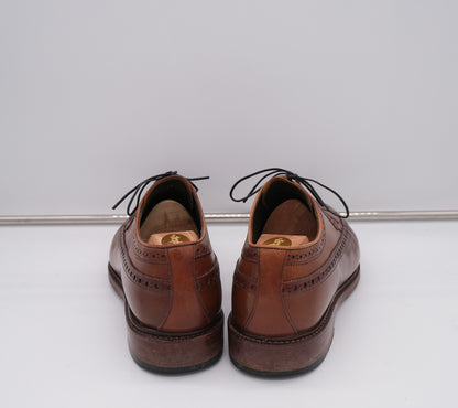 Meermin, brogue-kengät, koko 44.5, kumipohja, shell cordovan