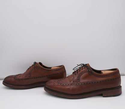 Meermin, brogue-kengät, koko 44.5, kumipohja, shell cordovan