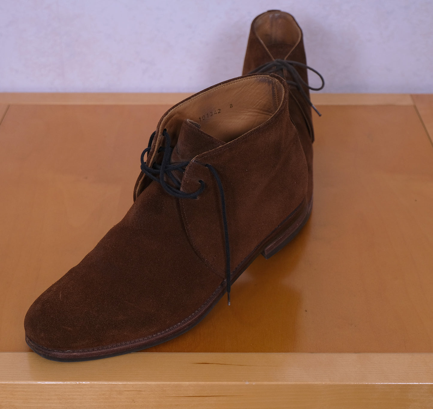 Meermin, chukka-kengät, koko 42, mokkanahkaa, kumipohja