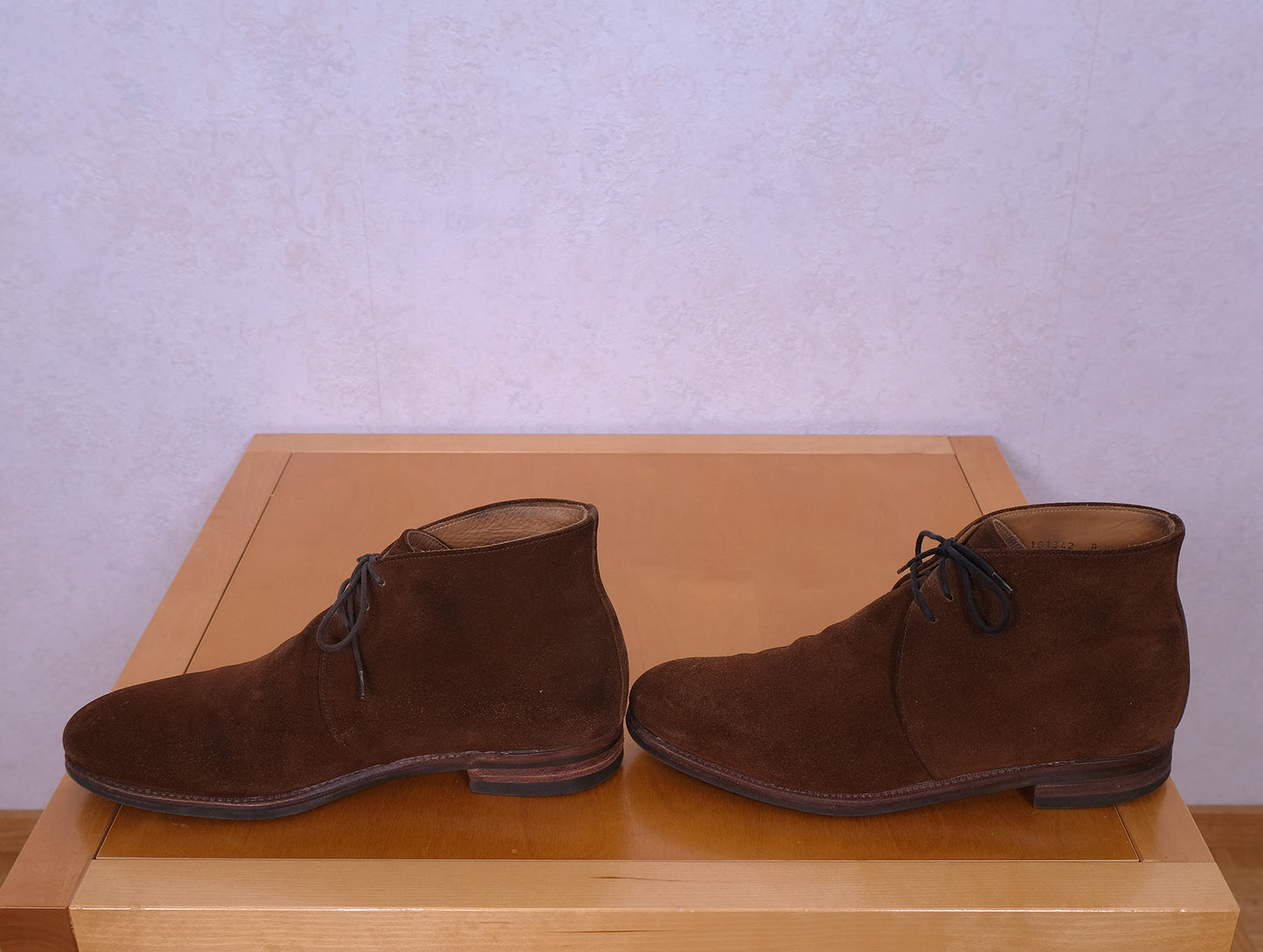 Meermin, chukka-kengät, koko 42, mokkanahkaa, kumipohja