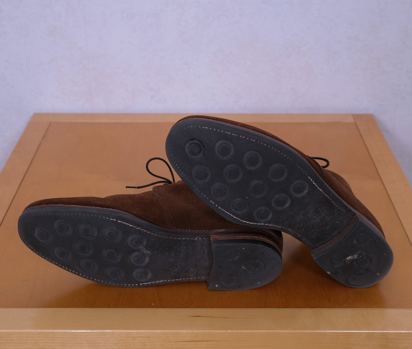 Meermin, chukka-kengät, koko 42, mokkanahkaa, kumipohja