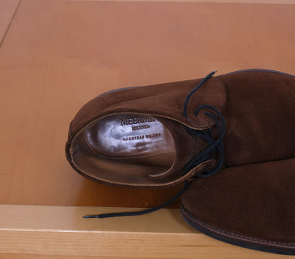 Meermin, chukka-kengät, koko 42, mokkanahkaa, kumipohja