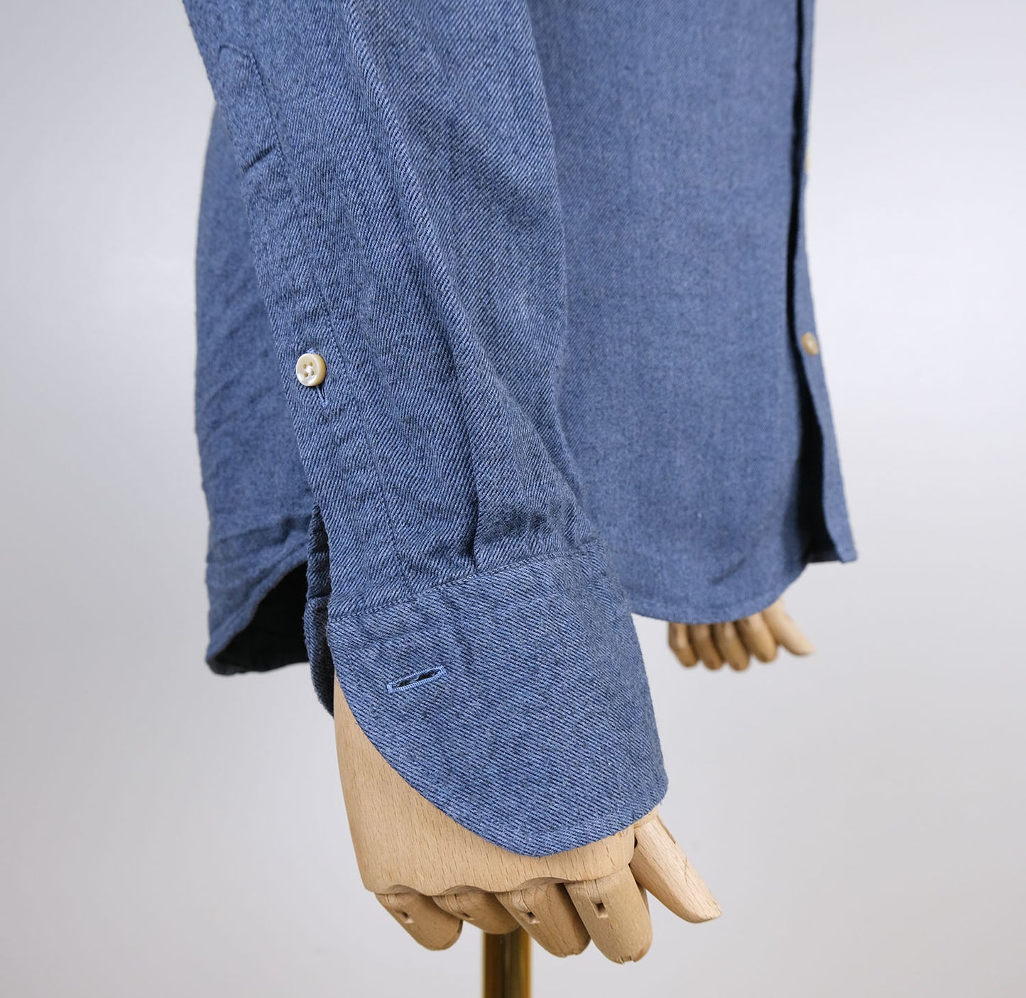 Stenstroms, blue flannel shirt, size M, slim
