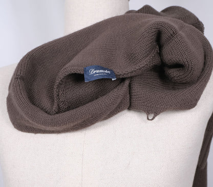 Drumohr, brown shawl collar jumper, size S, thick