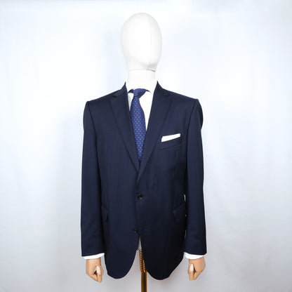 Eduard Dressler, navy suit, size 54EU, with belly
