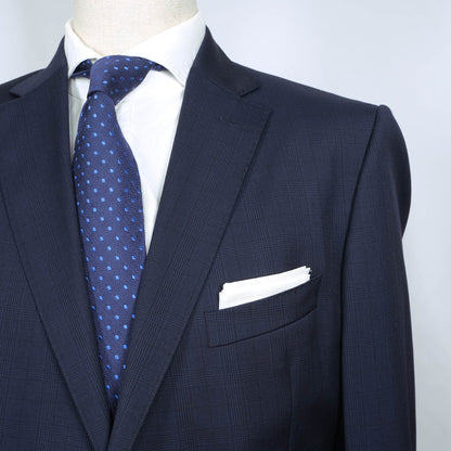Eduard Dressler, navy suit, size 54EU, with belly