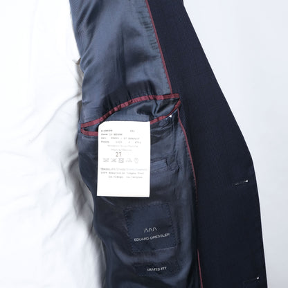 Eduard Dressler, navy suit, size 54EU, with belly