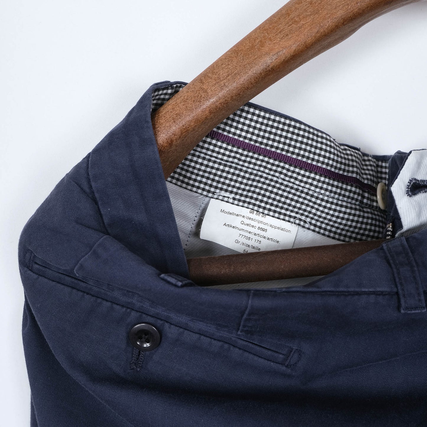Regent Handtailored, siniset chino-housut, koko 54, konepestävät