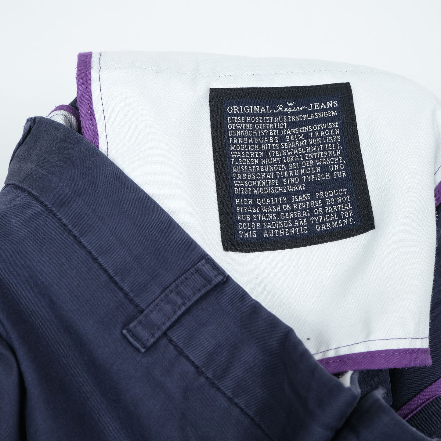 Regent Handtailored, siniset chino-housut, koko 54, konepestävät