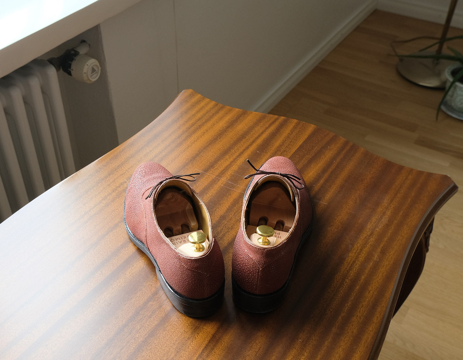 Carmina, black oxford shoes, shell cordovan, size 42EU