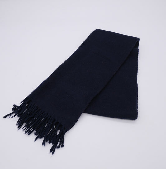 Nina Ricci, blue scarf, cashmere wool, vintage