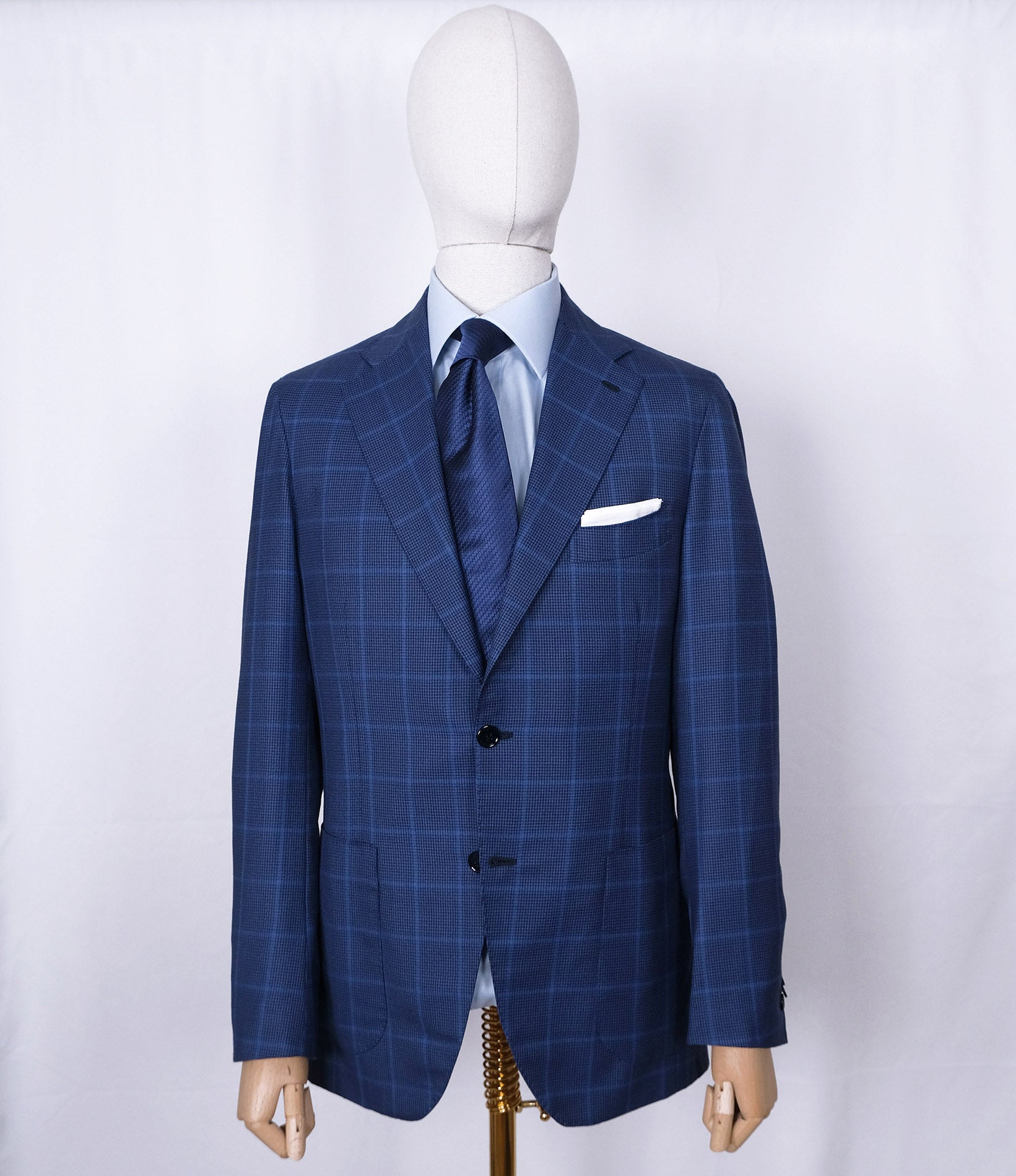 Orazio Luciano, blue hand made Neapolitan jacket, size 50EU – Pukimo Raivio