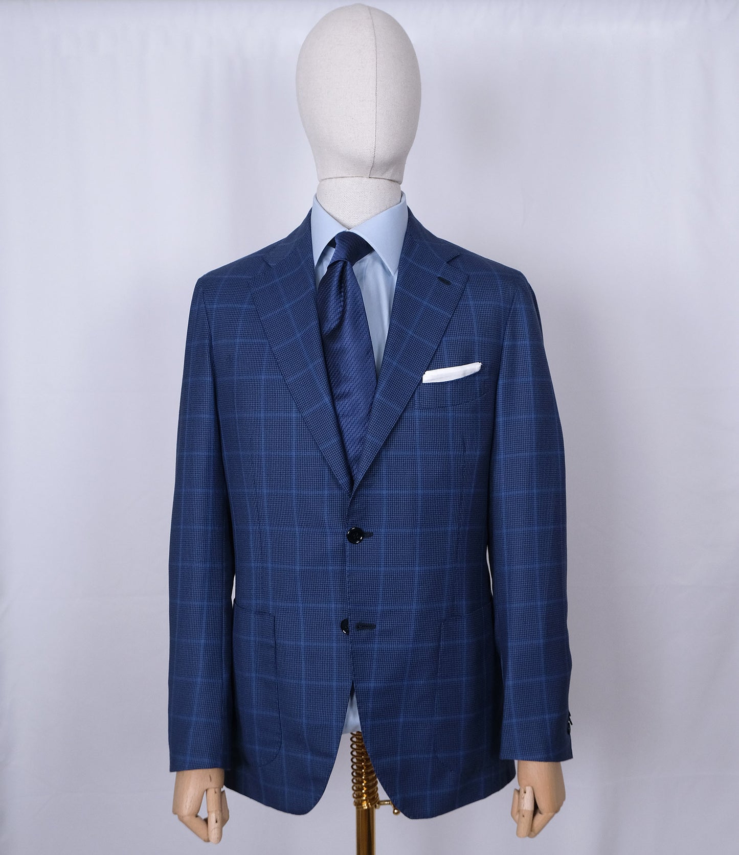 Orazio Luciano, blue hand made Neapolitan jacket, size 50EU