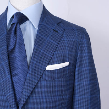 Orazio Luciano, blue hand made Neapolitan jacket, size 50EU