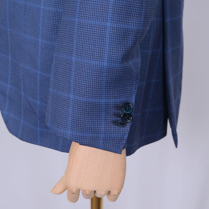 Orazio Luciano, blue hand made Neapolitan jacket, size 50EU