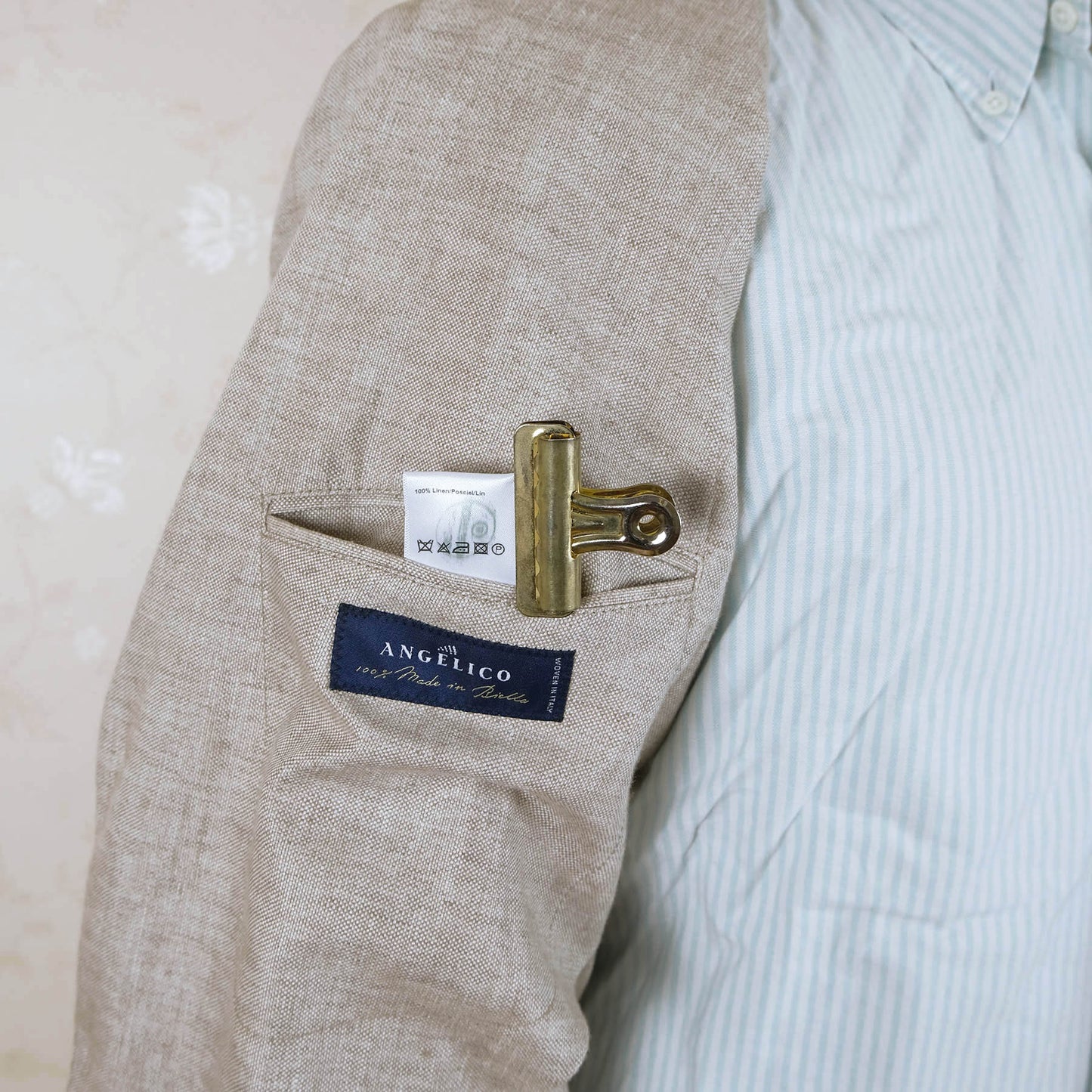 Oscar Jacobson, light linen jacket, size 50EU