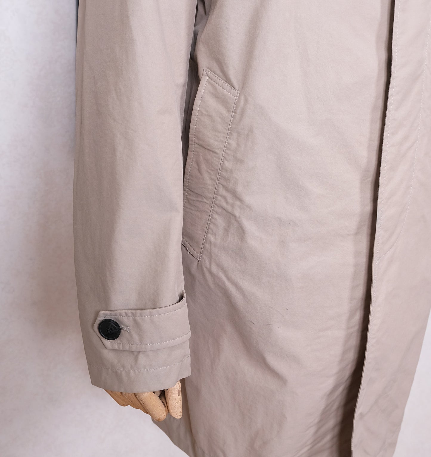 Pal Zileri, beige raincoat, size 42UK, machine washable