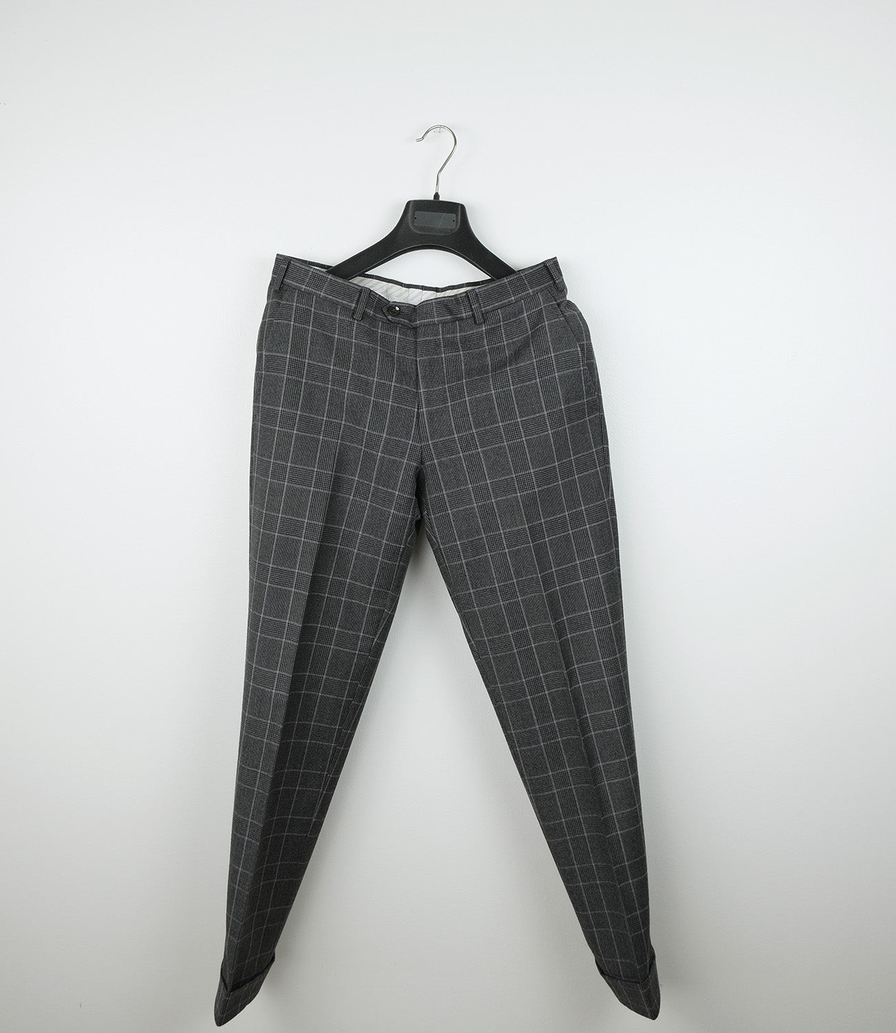 Pal Zileri, grey check suit, size 48EU, made to measure, RRP 2300 e