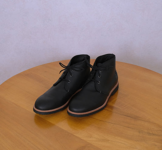 Panama Jack, mustat varsikengät, koko 46, chukka-malli, kumipohja