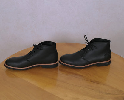 Panama Jack, mustat varsikengät, koko 46, chukka-malli, kumipohja