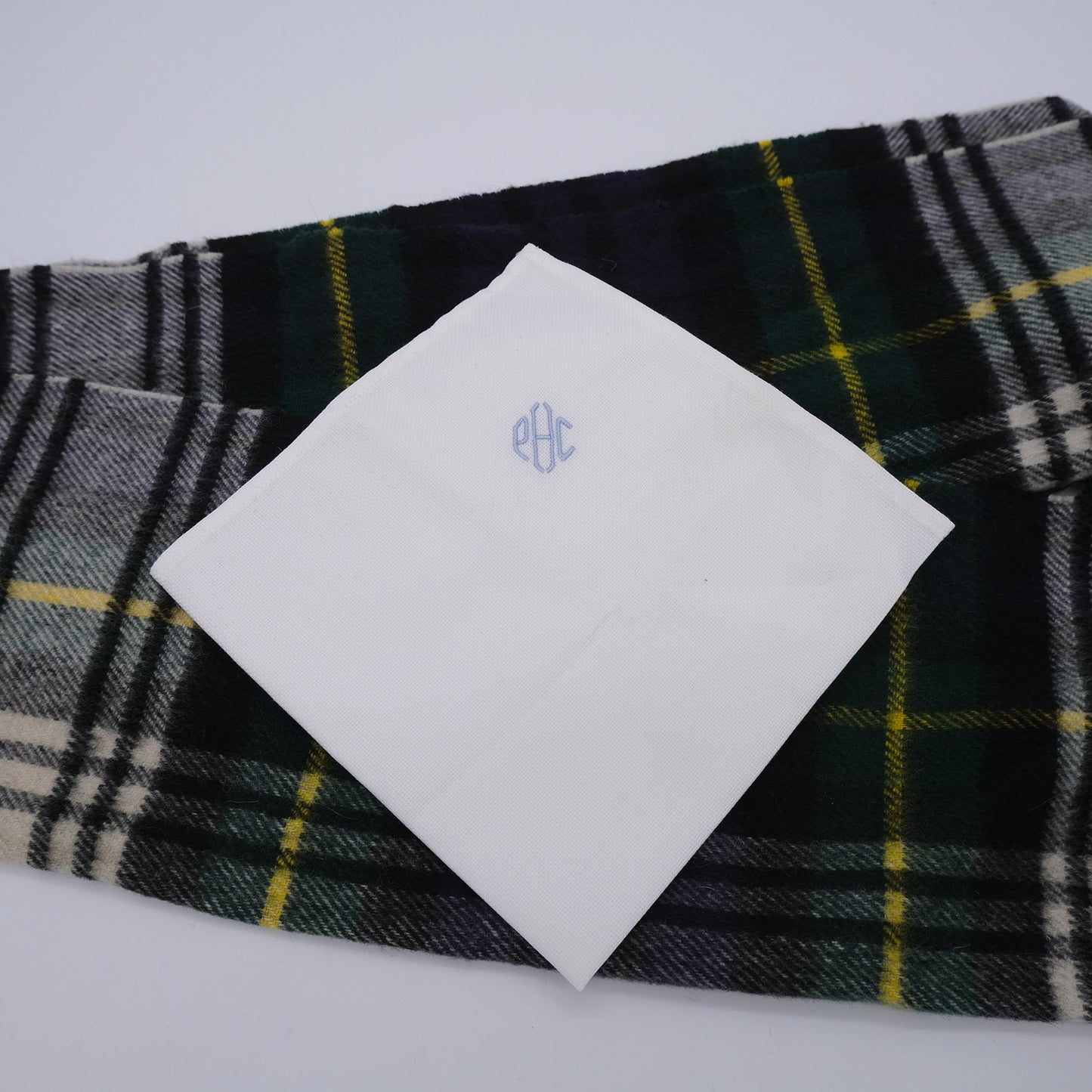 Patrick Hellmann, white handkerchief, fine cotton