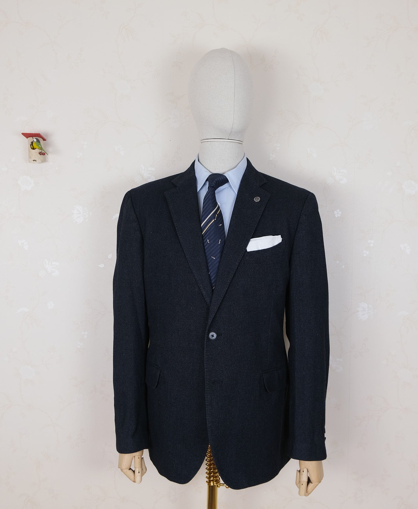 Paul and Shark, dark business suit, size 46UK, cotton