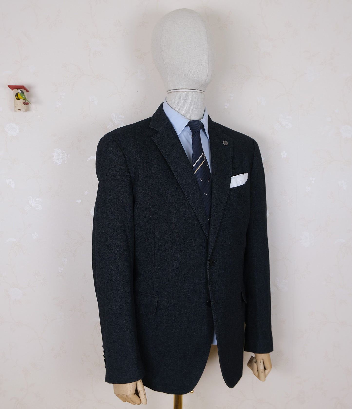 Paul and Shark, dark business suit, size 46UK, cotton