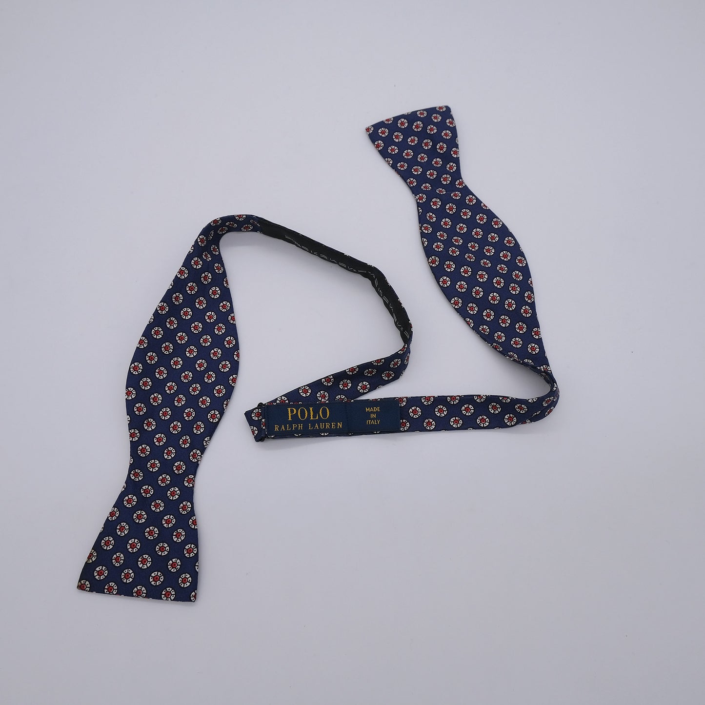 Polo Ralph Lauren, blue bow tie, foulard silk
