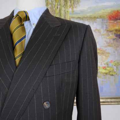 Braun Hamburg, brown stripe suit, size 44UK, hand made in Germany