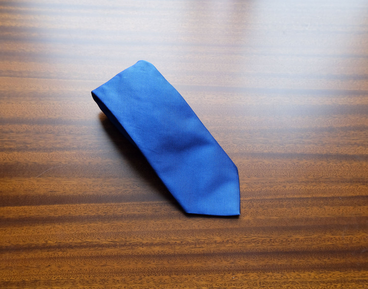 Hermès, blue-gray silk tie, made in France