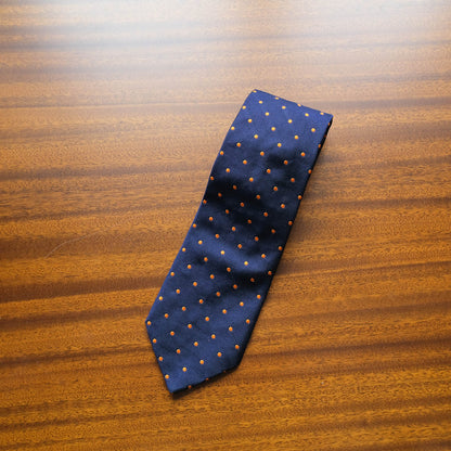 Hermès, blue-gray silk tie, made in France