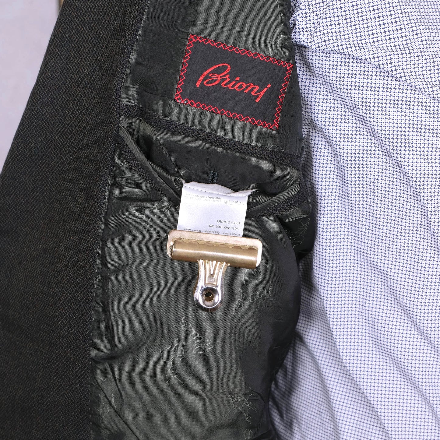 Brioni, green handmade sports jacket, size 40UK, soft fabric