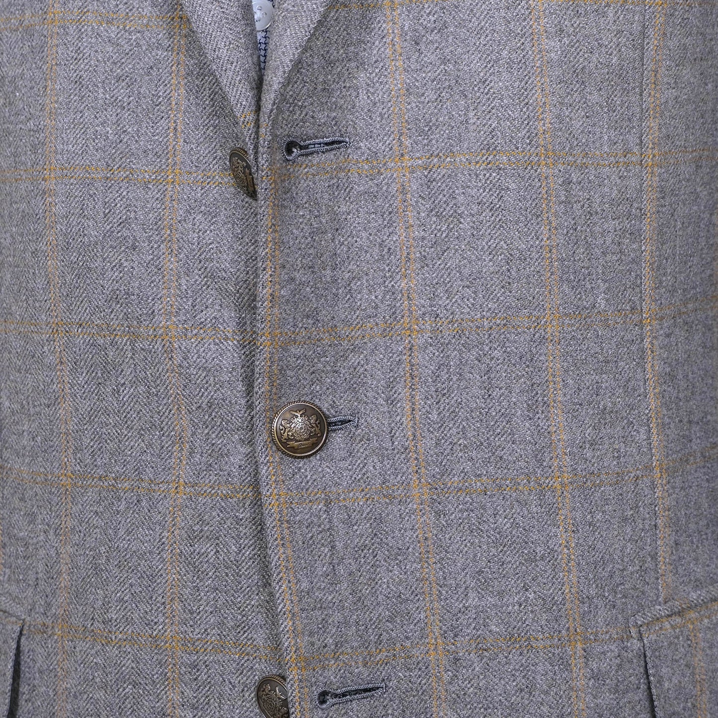 Brioni, grey handmade sports jacket, size 40UK, check pattern