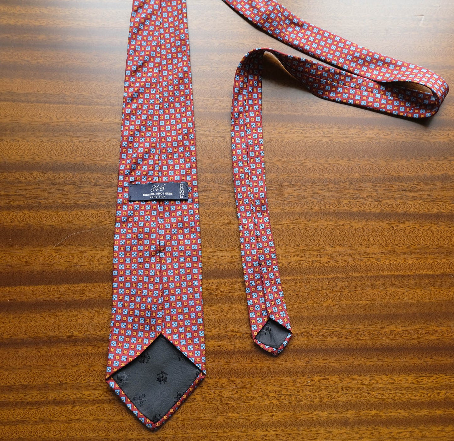 Hermès, blue-gray silk tie, made in France