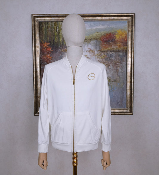Busnel, off-white track jacket, size S, cotton