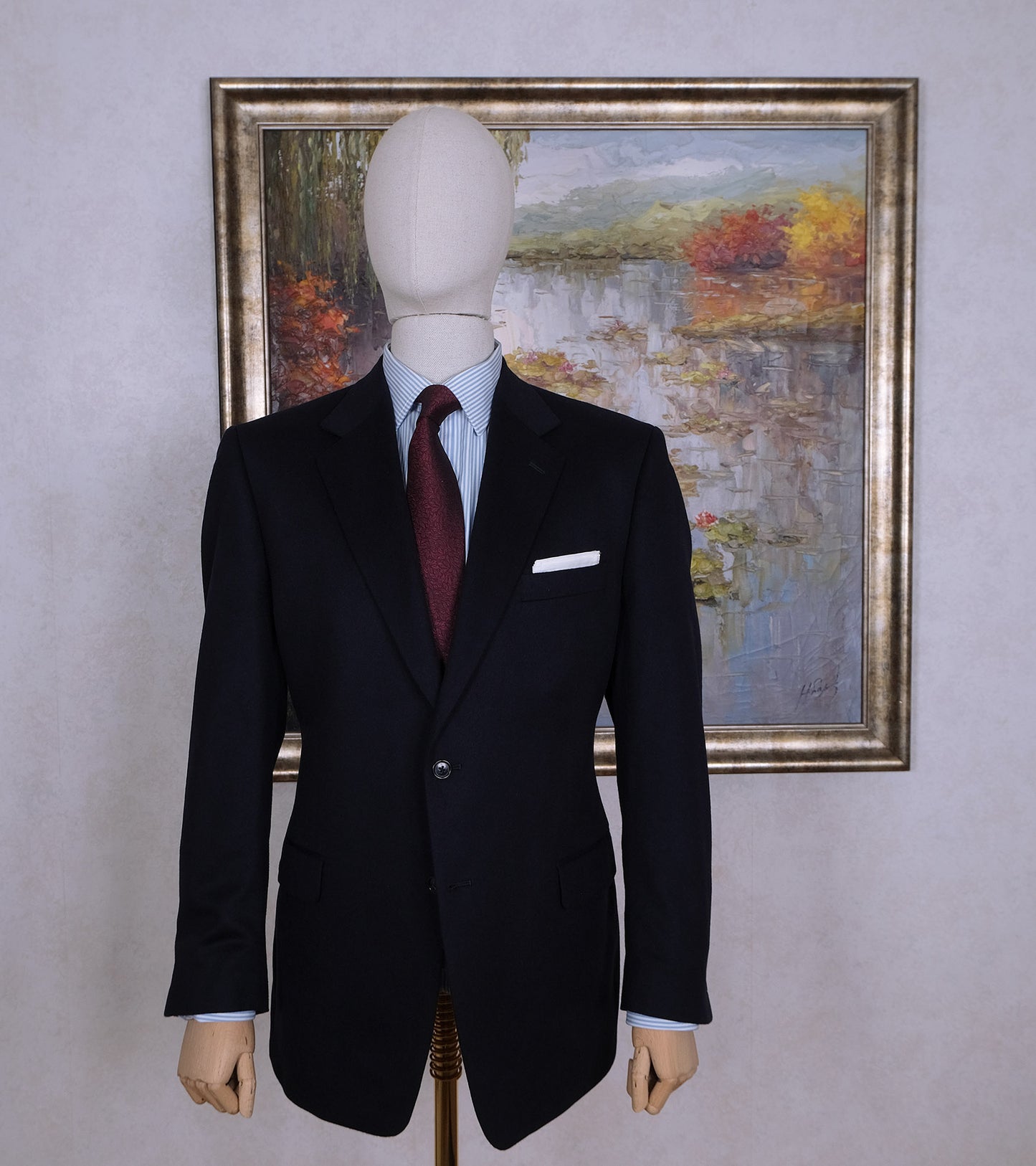 Calvin Klein, blue cashmere jacket, size 54, excellent condition