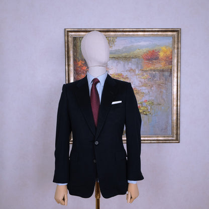 Chester Barrie, handmade blue cashmere jacket, size 48