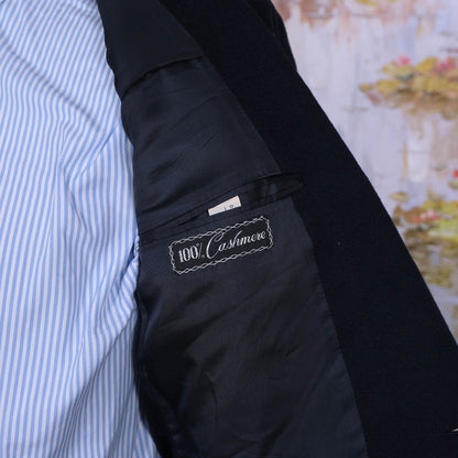 Chester Barrie, handmade blue cashmere jacket, size 48