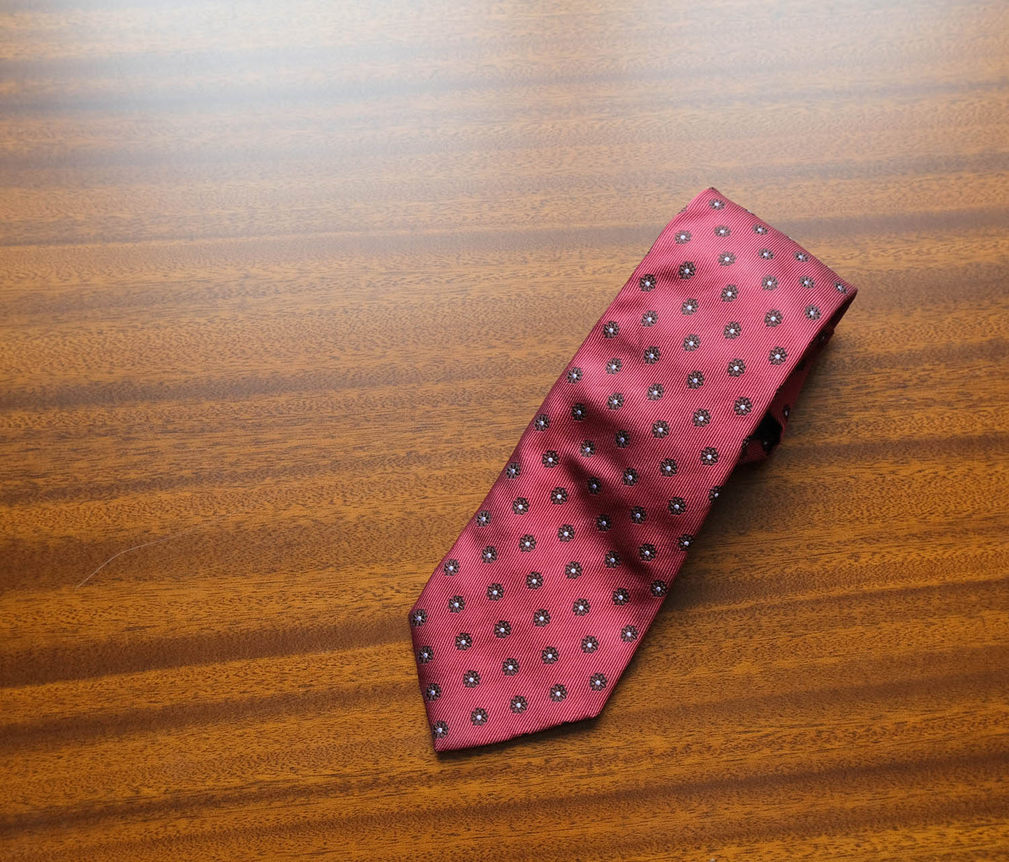 Hermès, blue-gray silk tie, made in France