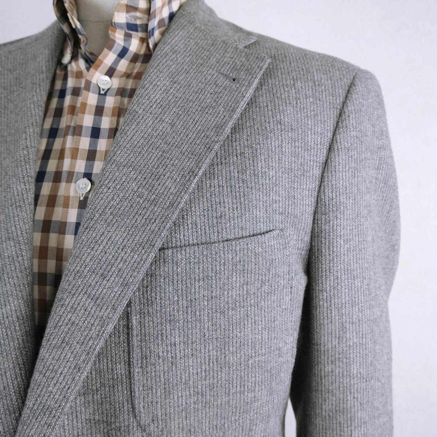 Corneliani, harmaa irtotakki, koko 58, Easy Jacket, neulottu